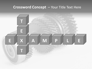 Shaft Geometrical Vehicle PowerPoint Template
