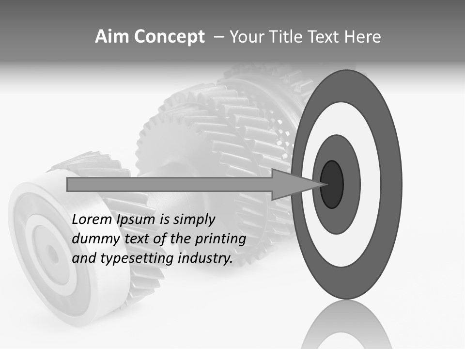 Shaft Geometrical Vehicle PowerPoint Template