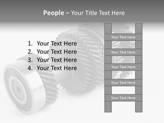 Shaft Geometrical Vehicle PowerPoint Template