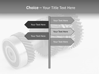 Shaft Geometrical Vehicle PowerPoint Template