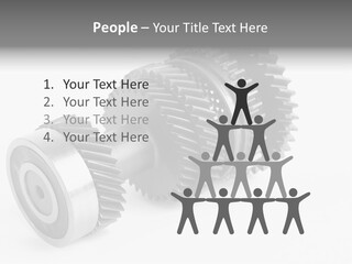 Shaft Geometrical Vehicle PowerPoint Template