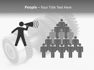Shaft Geometrical Vehicle PowerPoint Template