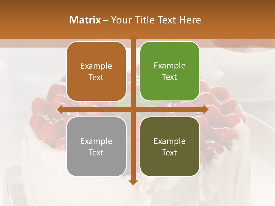 Pastry Decorative Cake PowerPoint Template