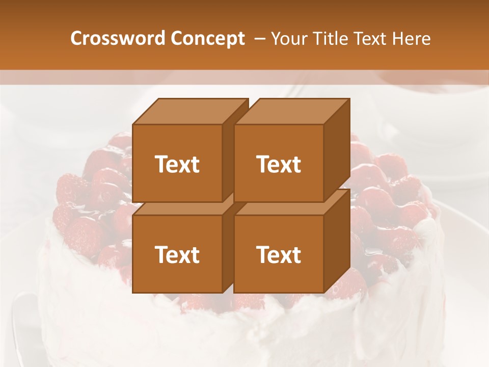 Pastry Decorative Cake PowerPoint Template