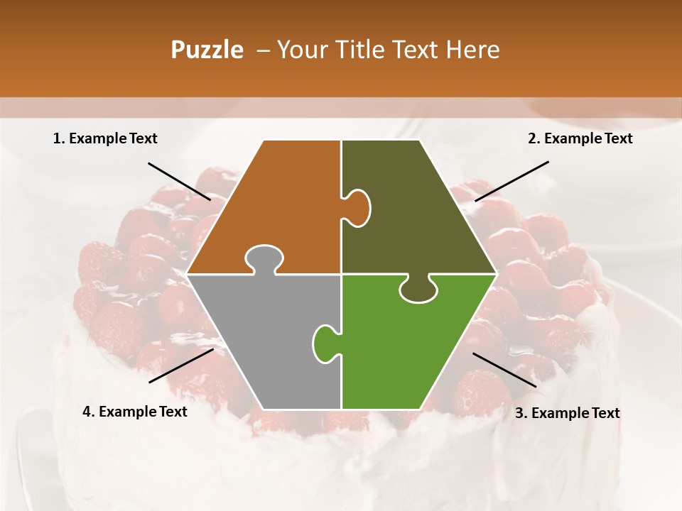 Pastry Decorative Cake PowerPoint Template