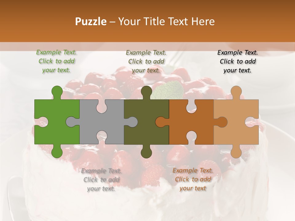 Pastry Decorative Cake PowerPoint Template