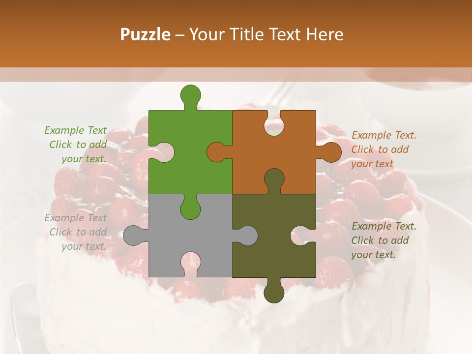 Pastry Decorative Cake PowerPoint Template