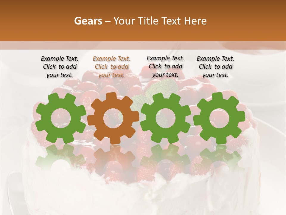 Pastry Decorative Cake PowerPoint Template