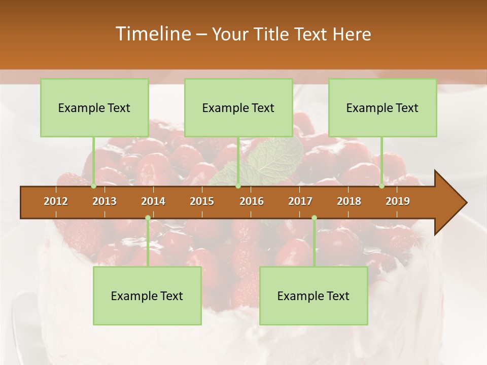 Pastry Decorative Cake PowerPoint Template