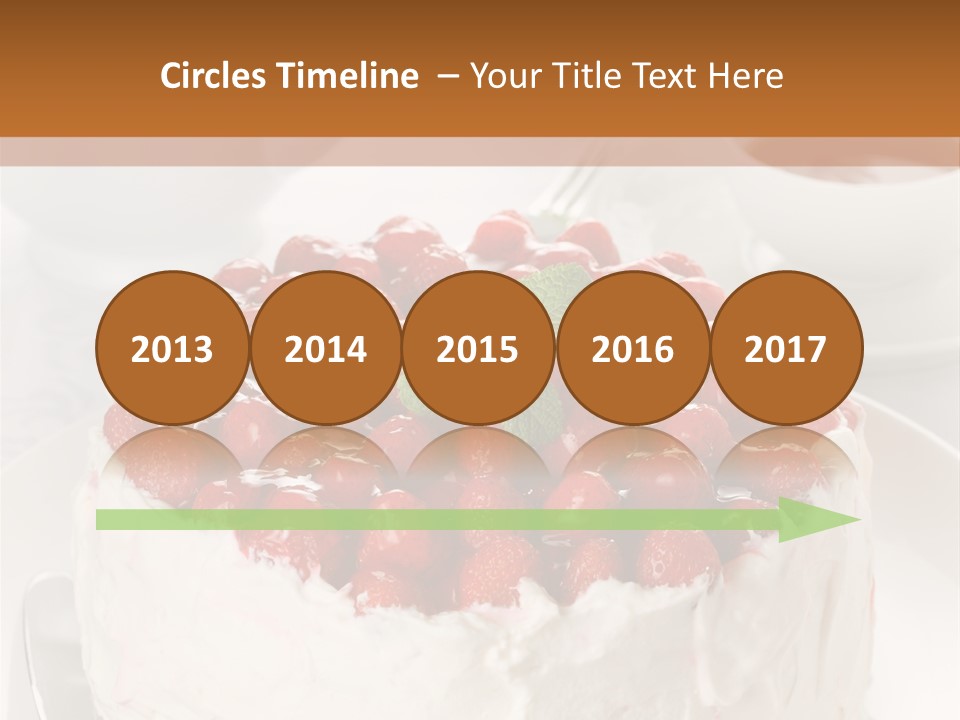 Pastry Decorative Cake PowerPoint Template