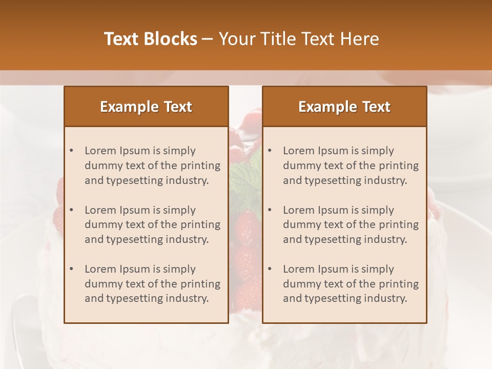Pastry Decorative Cake PowerPoint Template