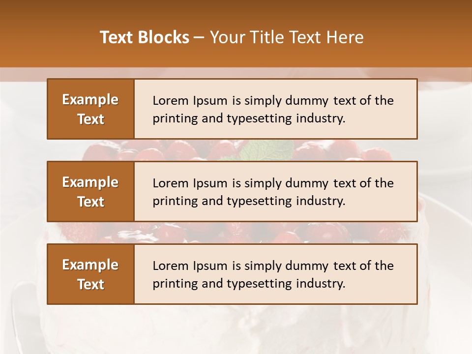 Pastry Decorative Cake PowerPoint Template