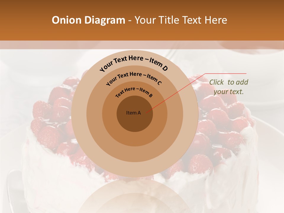 Pastry Decorative Cake PowerPoint Template