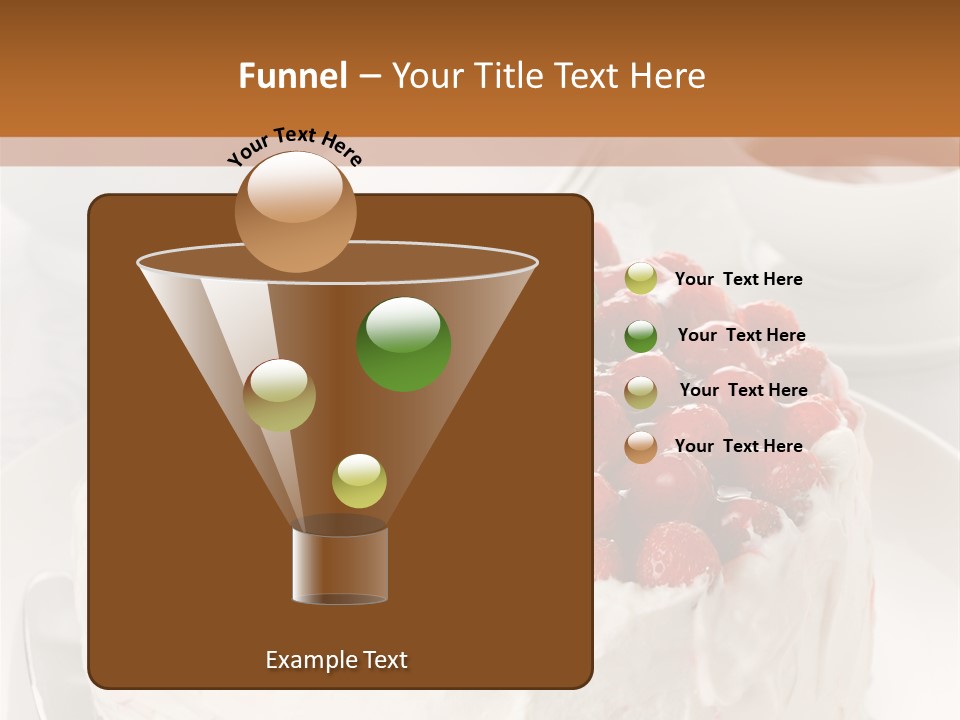 Pastry Decorative Cake PowerPoint Template
