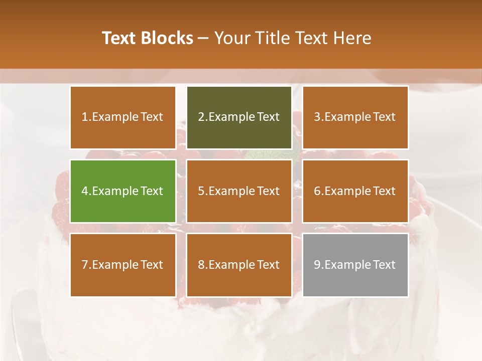 Pastry Decorative Cake PowerPoint Template