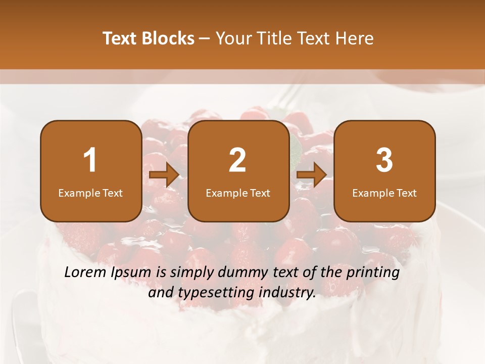 Pastry Decorative Cake PowerPoint Template