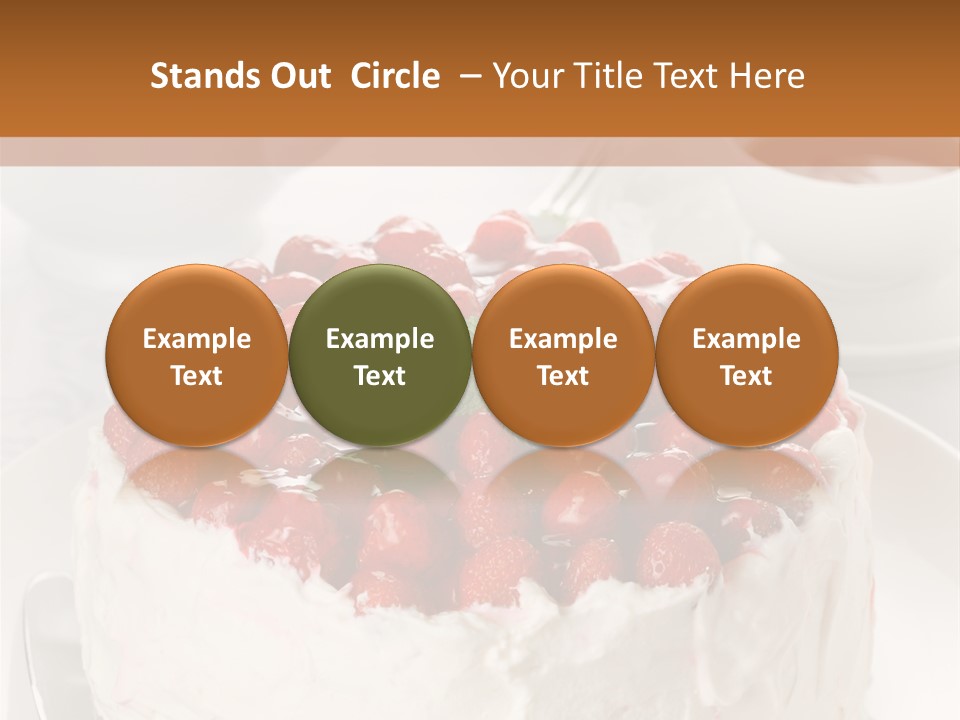 Pastry Decorative Cake PowerPoint Template