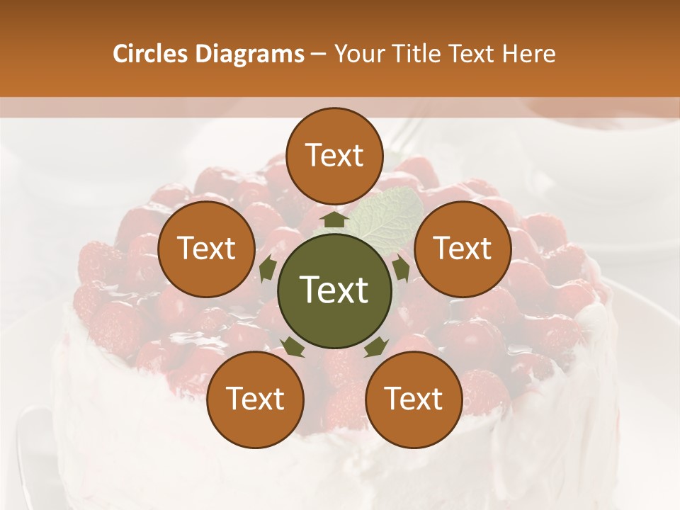 Pastry Decorative Cake PowerPoint Template