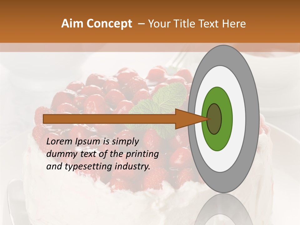 Pastry Decorative Cake PowerPoint Template