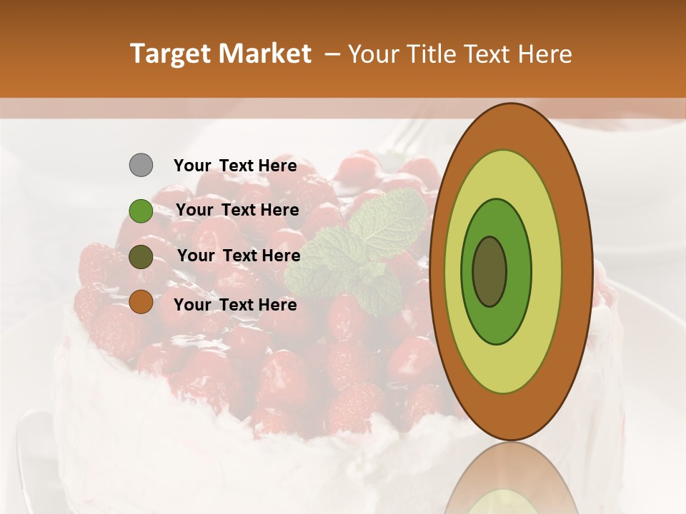 Pastry Decorative Cake PowerPoint Template