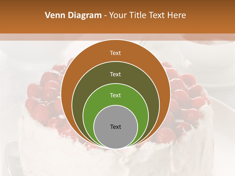 Pastry Decorative Cake PowerPoint Template