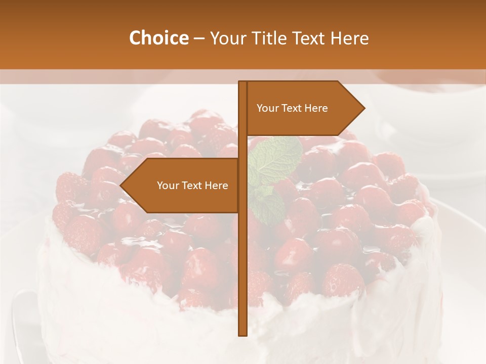 Pastry Decorative Cake PowerPoint Template