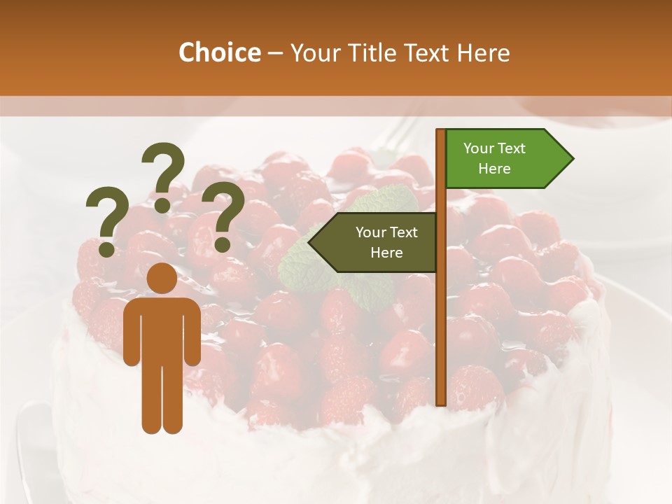 Pastry Decorative Cake PowerPoint Template