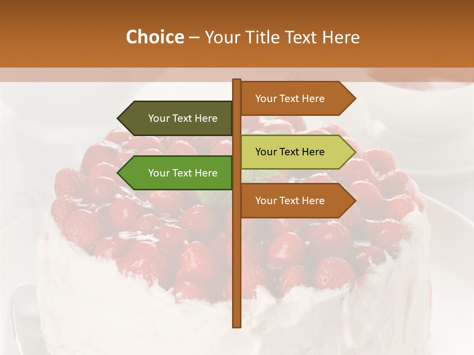 Pastry Decorative Cake PowerPoint Template