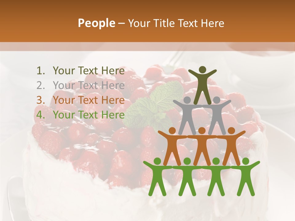 Pastry Decorative Cake PowerPoint Template