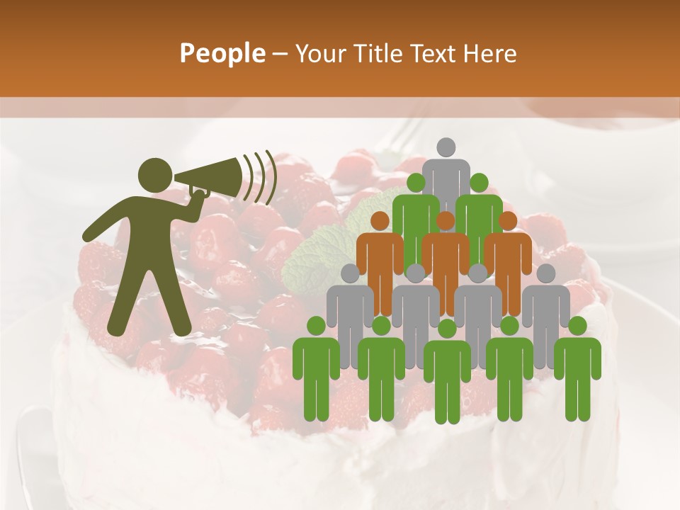 Pastry Decorative Cake PowerPoint Template