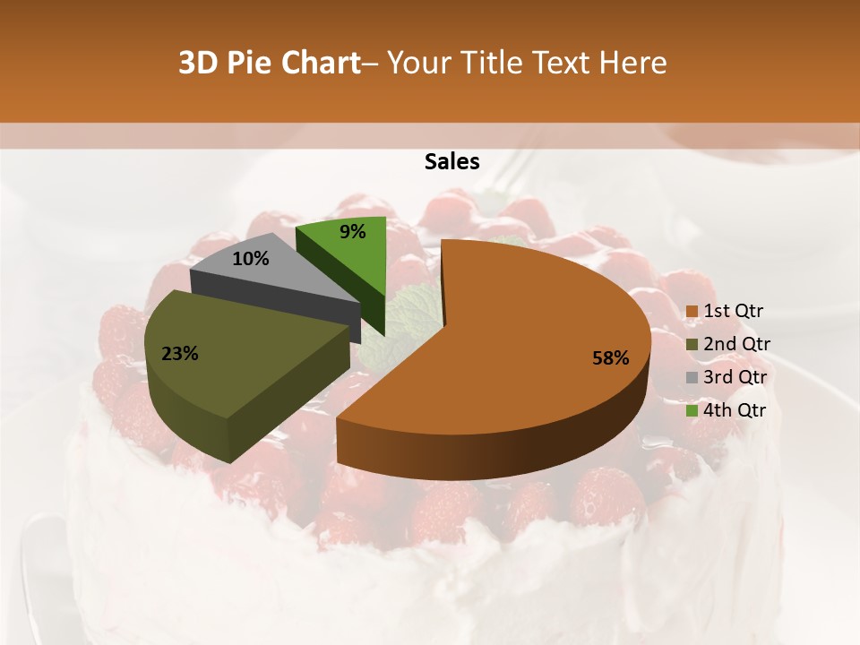 Pastry Decorative Cake PowerPoint Template