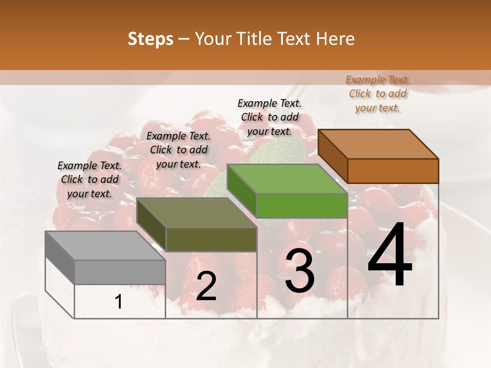 Pastry Decorative Cake PowerPoint Template