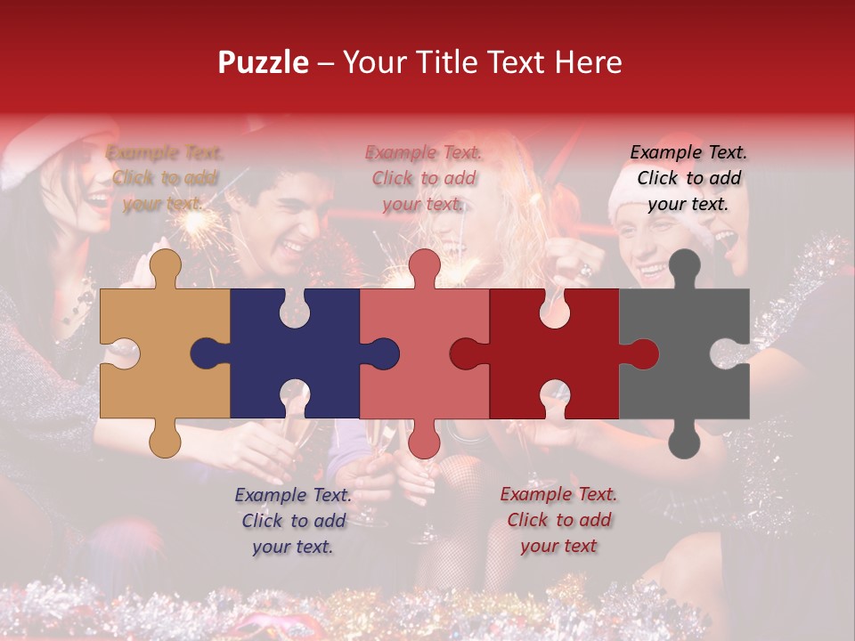 Festivity Party Flute PowerPoint Template