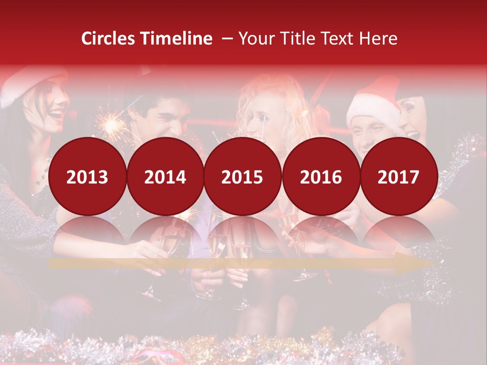 Festivity Party Flute PowerPoint Template