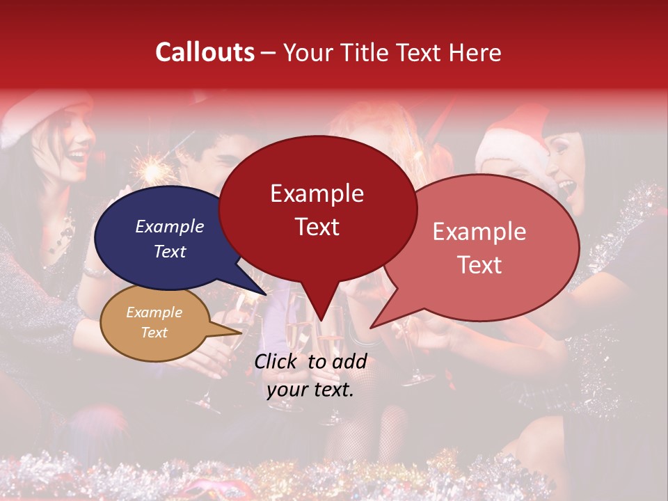 Festivity Party Flute PowerPoint Template