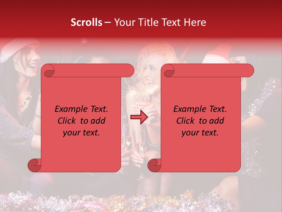 Festivity Party Flute PowerPoint Template