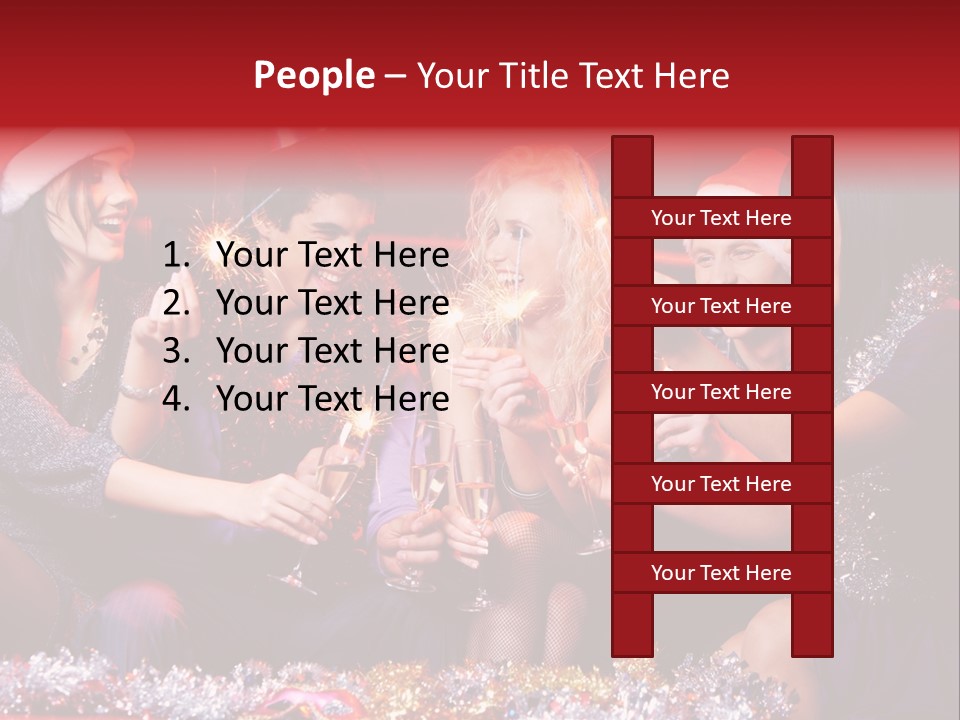 Festivity Party Flute PowerPoint Template