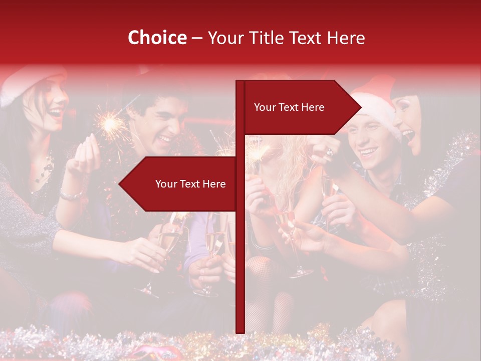Festivity Party Flute PowerPoint Template
