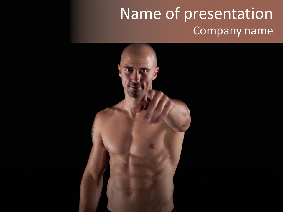 Biceps Y Handsome PowerPoint Template