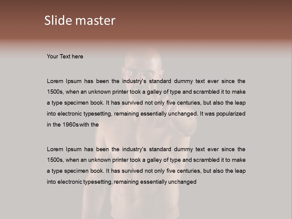 Biceps Y Handsome PowerPoint Template