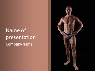 Beautiful Macho Shirtless PowerPoint Template