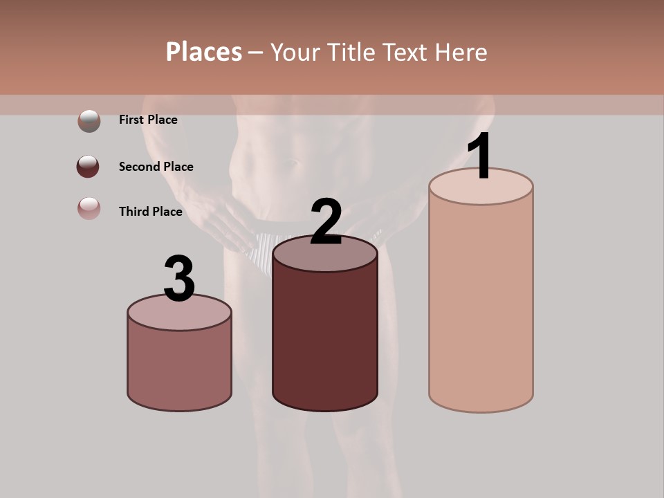 Beautiful Macho Shirtless PowerPoint Template