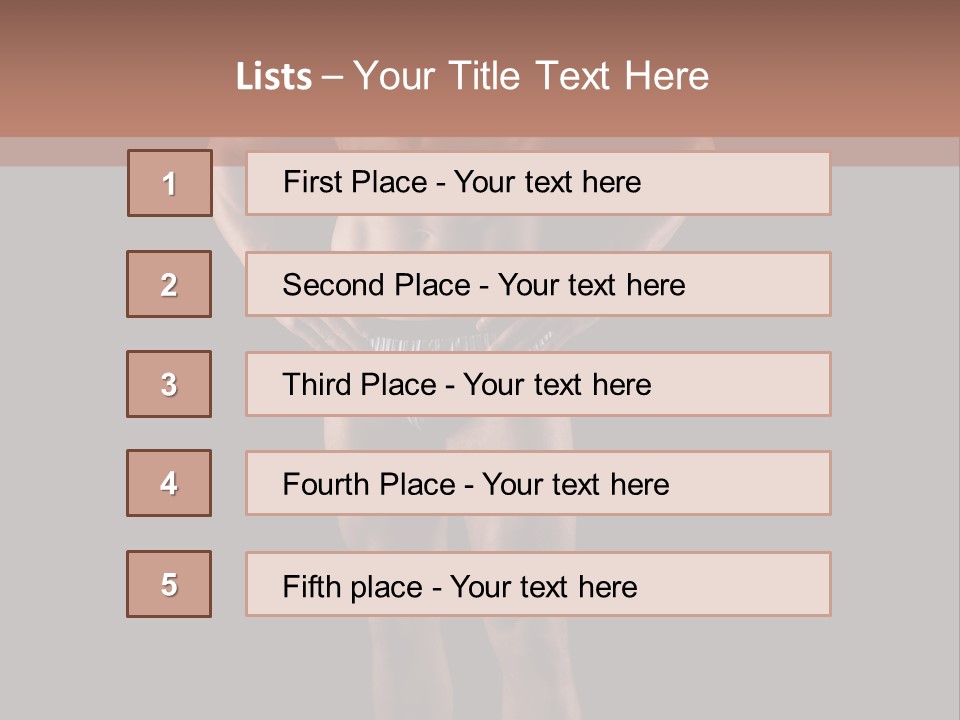 Beautiful Macho Shirtless PowerPoint Template