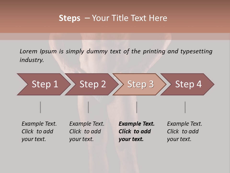 Beautiful Macho Shirtless PowerPoint Template