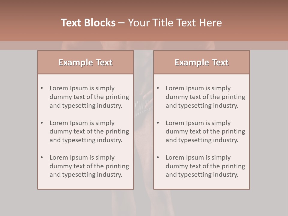 Beautiful Macho Shirtless PowerPoint Template