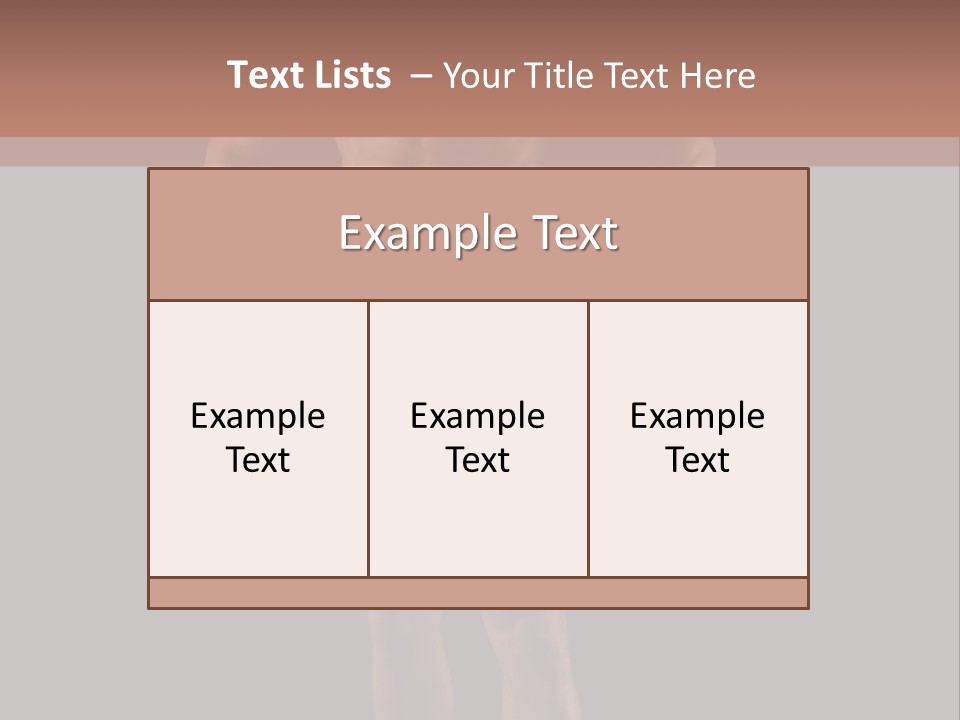 Beautiful Macho Shirtless PowerPoint Template