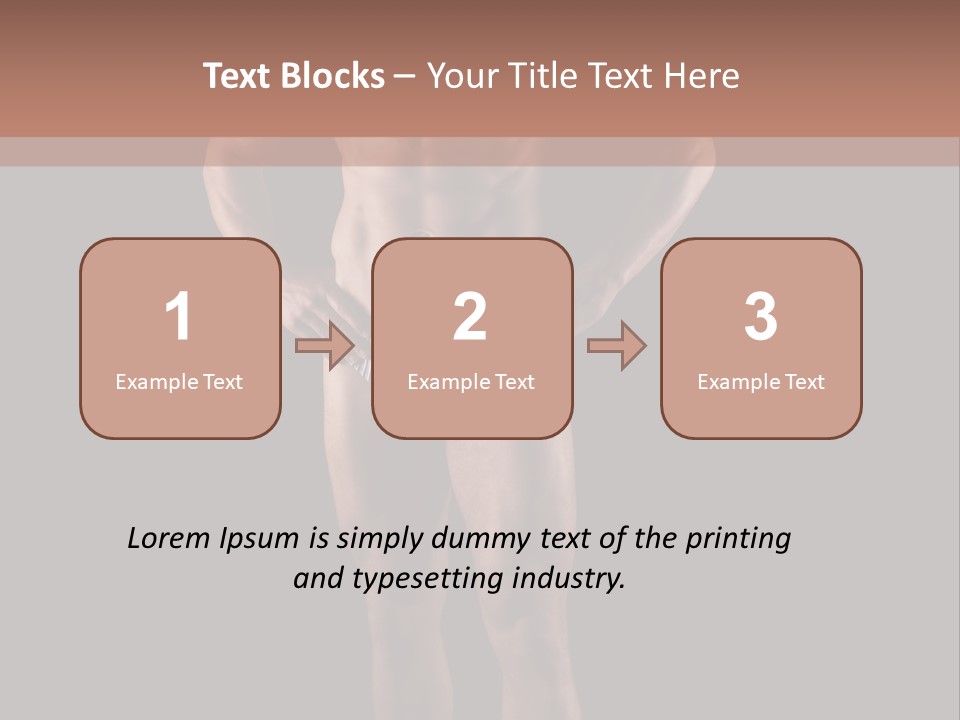 Beautiful Macho Shirtless PowerPoint Template