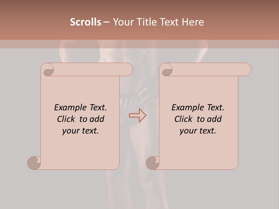Beautiful Macho Shirtless PowerPoint Template