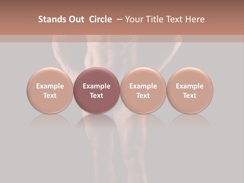 Beautiful Macho Shirtless PowerPoint Template