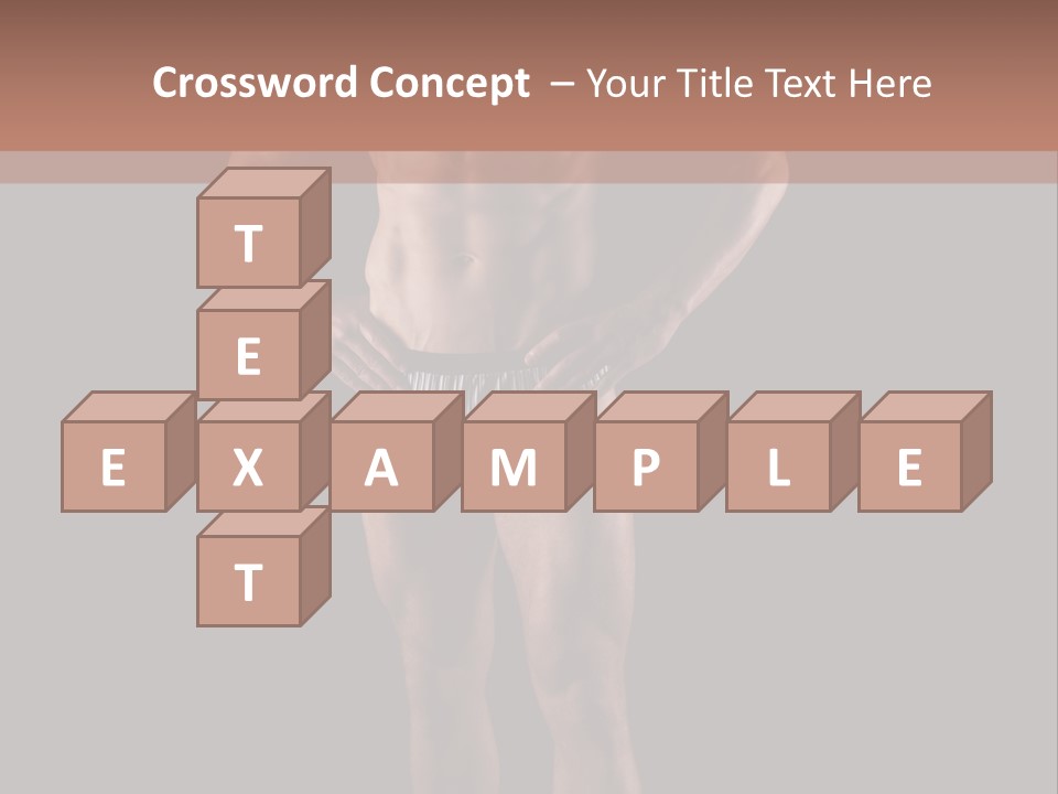 Beautiful Macho Shirtless PowerPoint Template